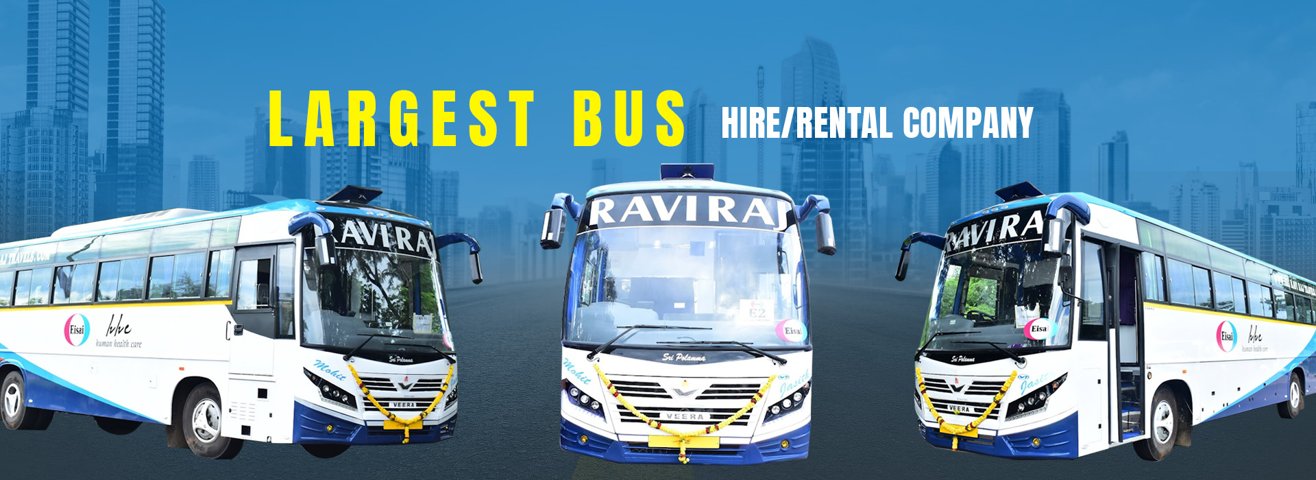 40 Seater AC Coach Bus Travels in Gajuwaka - Sri Ravi Raj Travels - Best Bus Rental Visakhapatnam